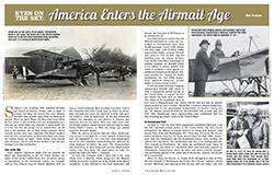 First page of PDF, Eyes on the Sky: America Enters the Airmail Age