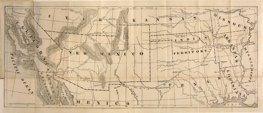 Butterfield Overland Mail Company map