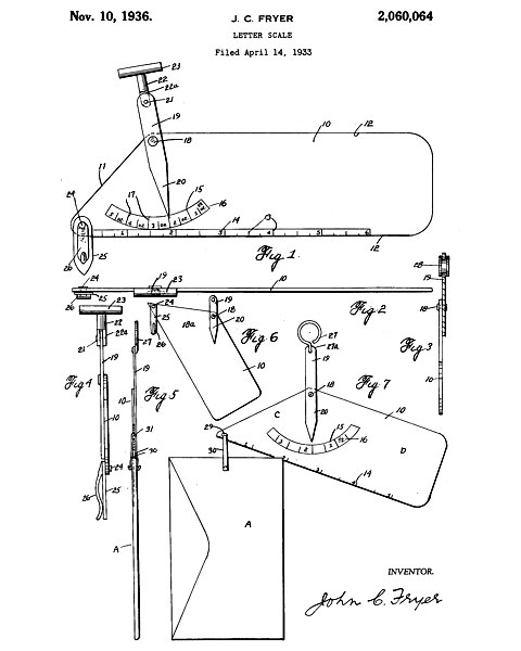 AMWHAND Manual Letter and Postage Scale - American Weigh Scales