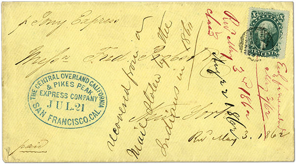 10 Pony Express Postal History Novelty Money Bills Lot 