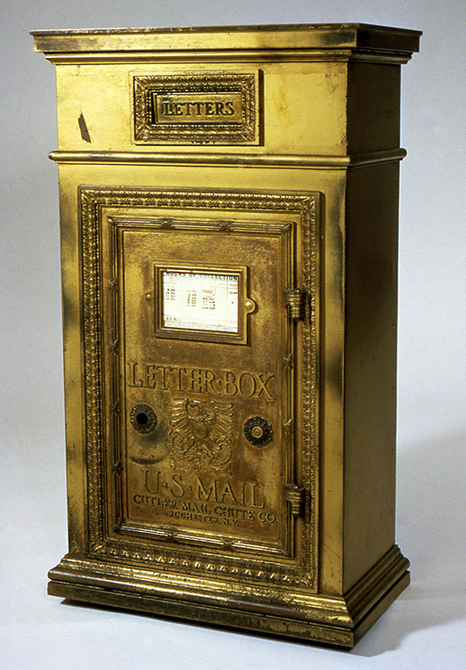 gold Cutler mailbox