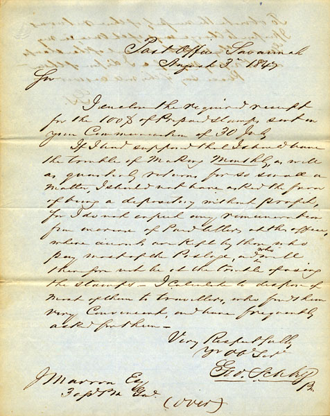 August 3, 1847 letter