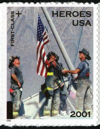 9/11 Fire fighters stamp