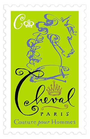 stamp with Cheval Paris, Couture pour hommes