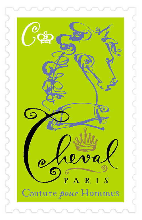 stamp with Cheval Paris, Couture pour hommes