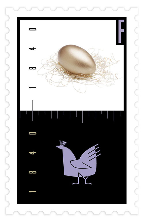 illustration of a chicken and an egg