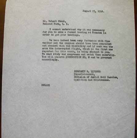 Letter from Lipsner to Shank