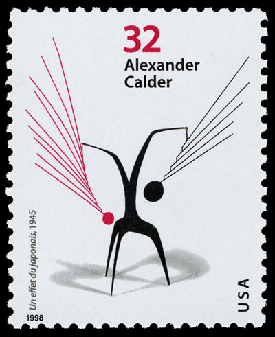 Un Effet du Japonais, Alexander Calder stamp