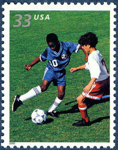 33-cent Soccer stamp
