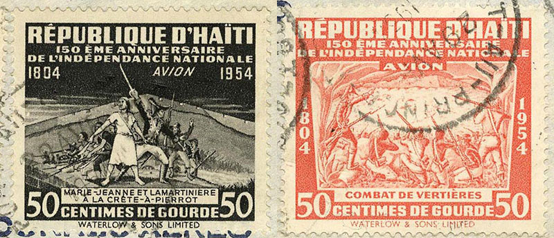 two Haitain stamps