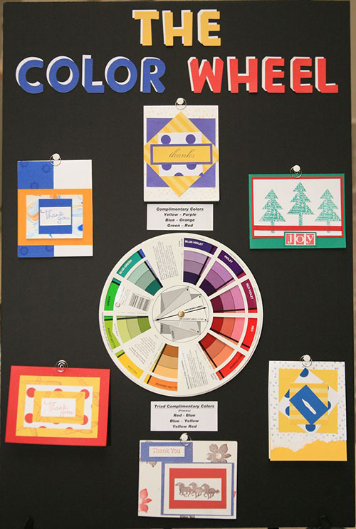 Follow the color wheel for vivid cards that don't clash!