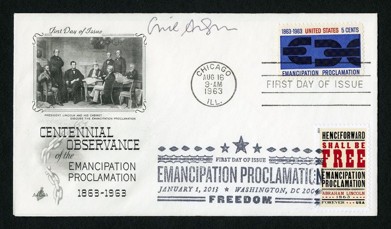 Emancipation Proclamation Stamp first day cover