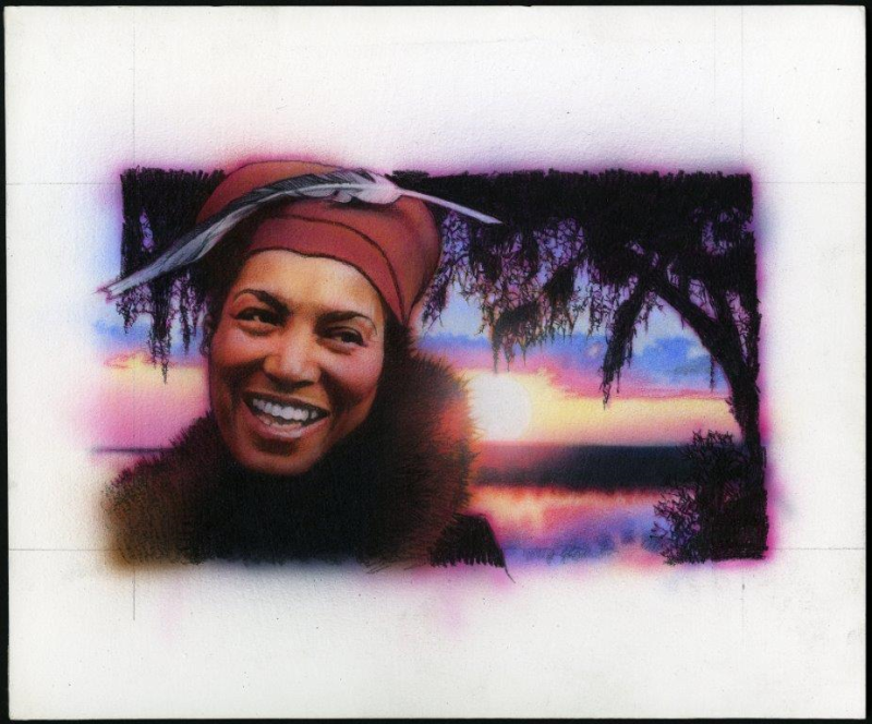 Zora Neala Hurston stamp artwork