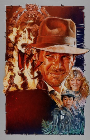 Indiana Jones movie poster artwork