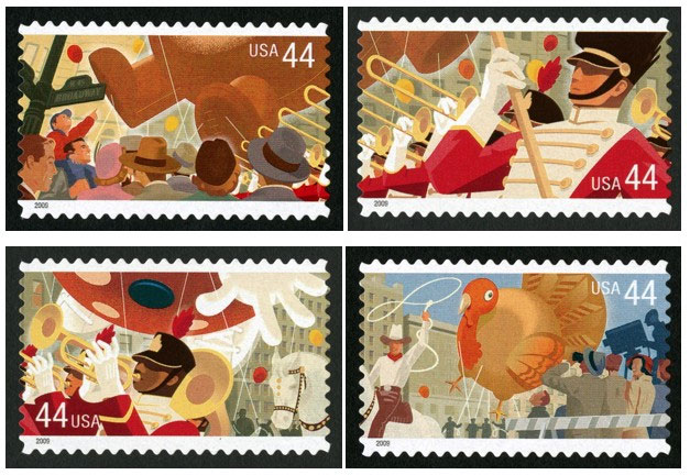 2009 44c Thanksgiving Day Parade, Sheet of 20 Scott 4417-20 Mint F/VF NH |  United States, General Issue Stamp