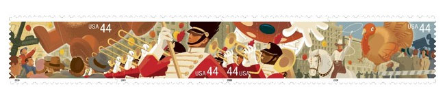 The Thanksgiving Day Parade: A Celebration with Stamps | National ...