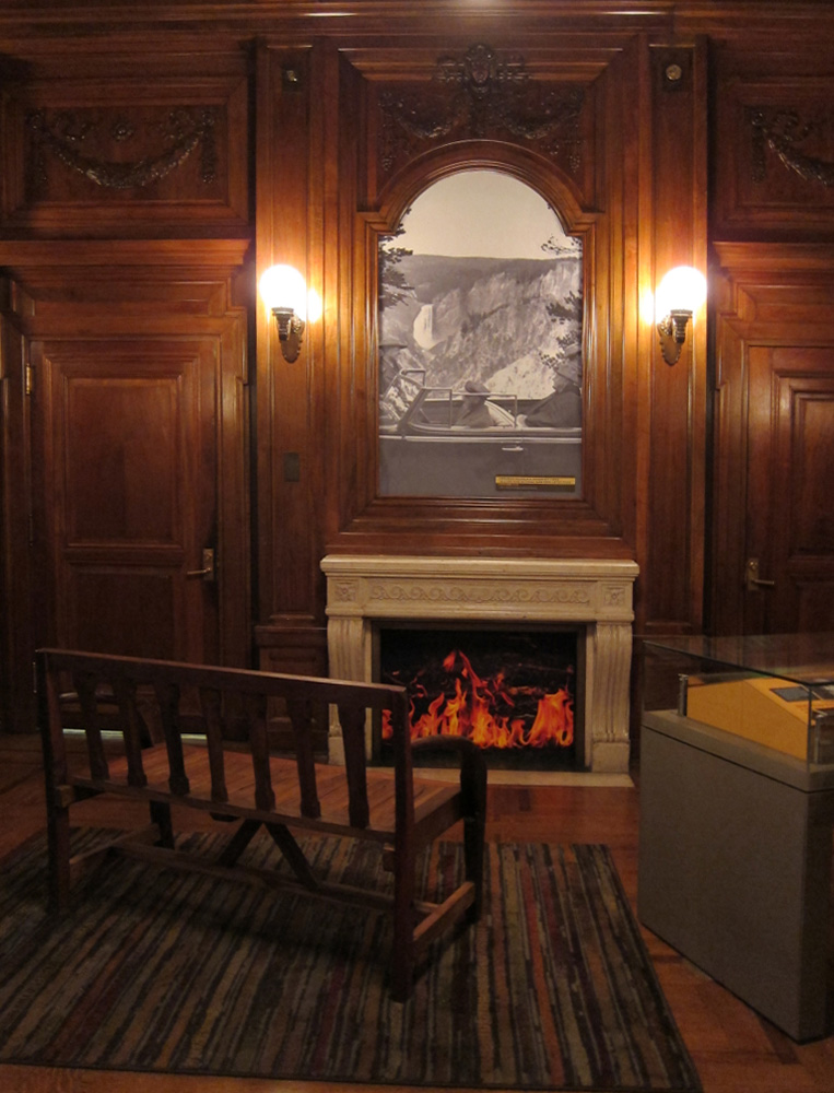 Postmaster Suite with decorative fireplace
