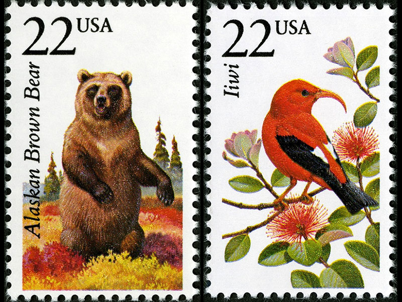 USA Poster stamps: National Wildlife Federation Baby Animal Stamps- ow867