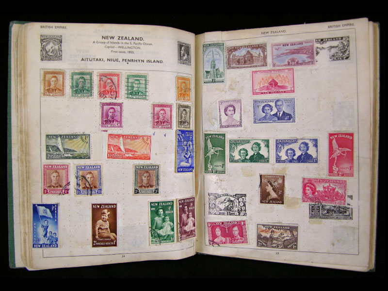 Stamp Collection Book STAMPS INCLUDED Different Themes Postal Stamp  Collector Book Old Stamp Collection Book Philately Album 