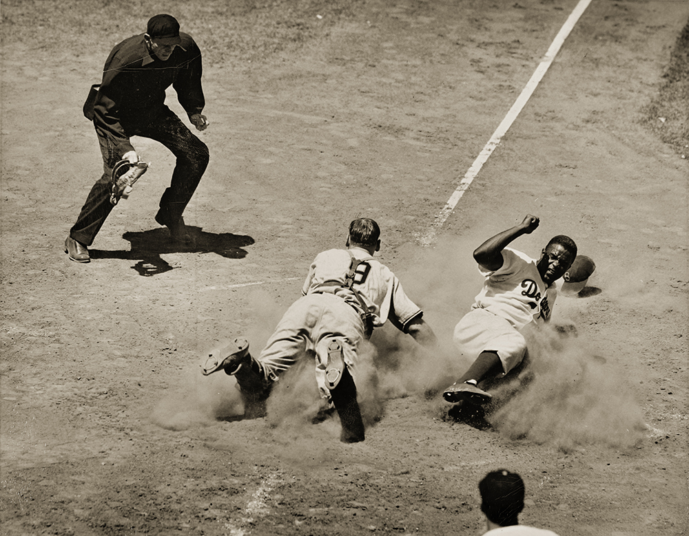 1947 Jackie Robinson Game Worn Brooklyn Dodgers Rookie Color