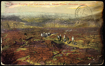 Scorched Kilauea postcard