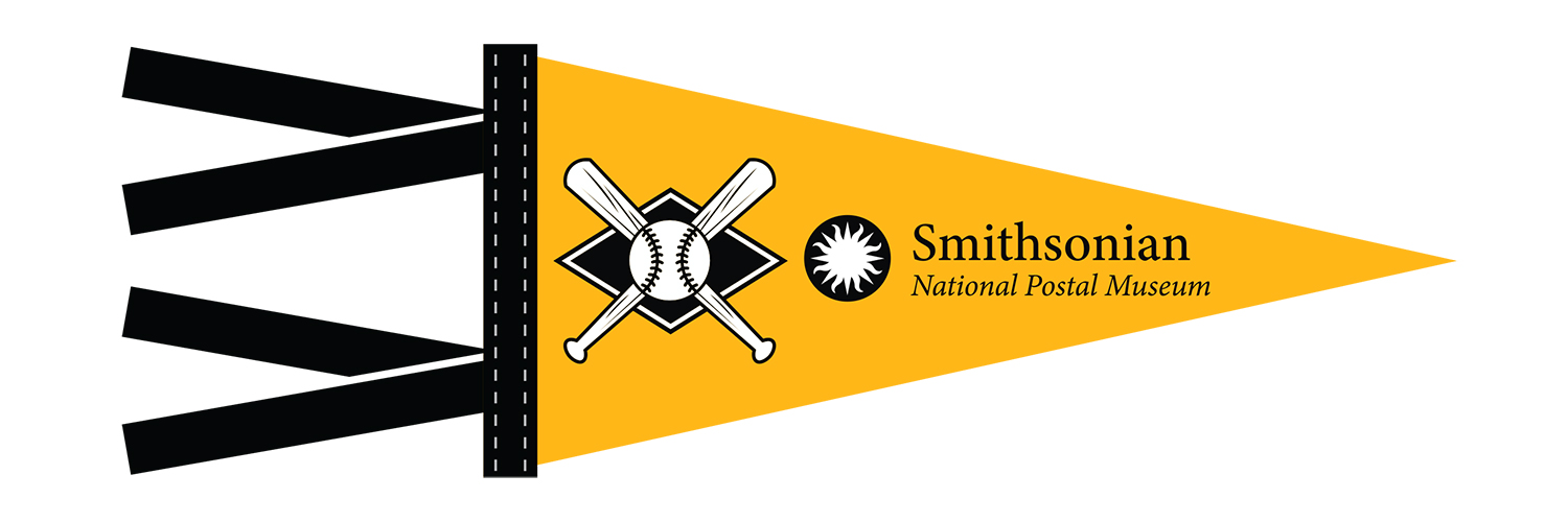 baseball pennant with the museum's logo