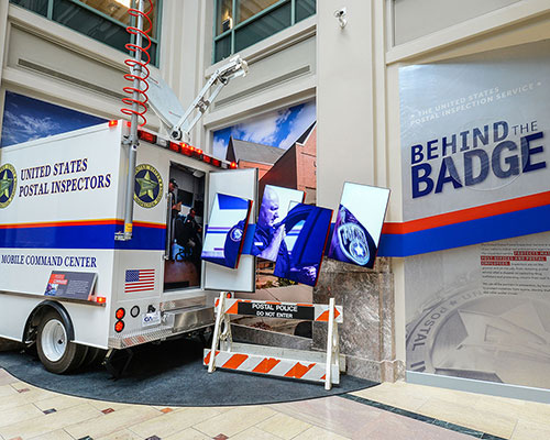 Behind the Badge exhibit entrance