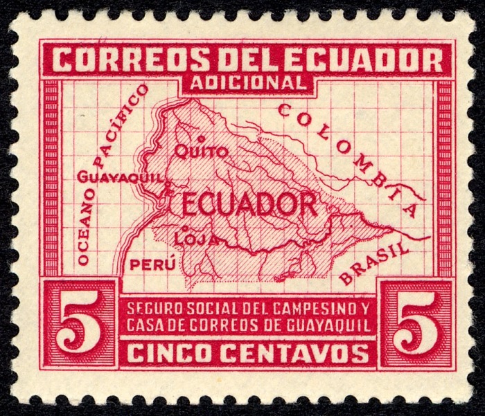 5-centavo Social and Rural Worker's Insurance Fund stamp