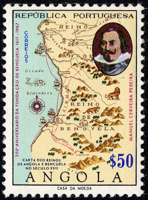 50-céntimo 350th Anniversary of Benguela stamp