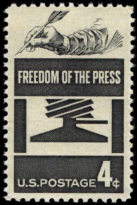 4-cent Freedom of the Press stamp