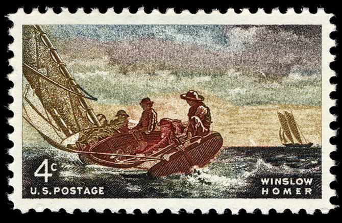 Timbre Winslow Homer de 4 cents