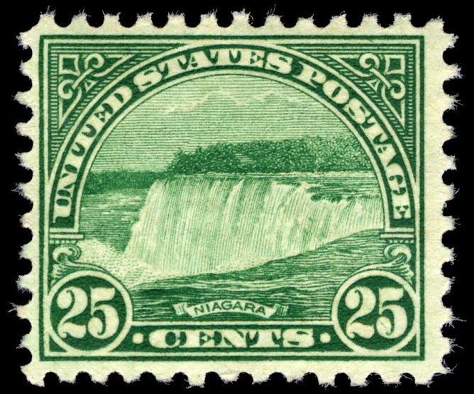 Selo de 32 centavos das Cataratas do Niágara