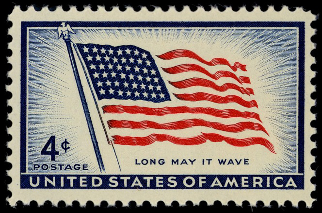 4-cent 48-Star Flag stamp