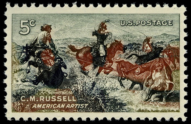 5-cent Charles M. Russell stamp
