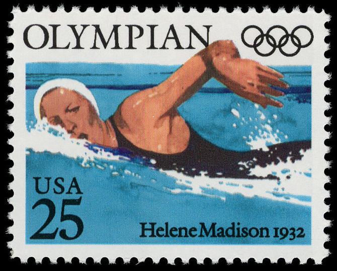 25-cent Helene Madison stamp