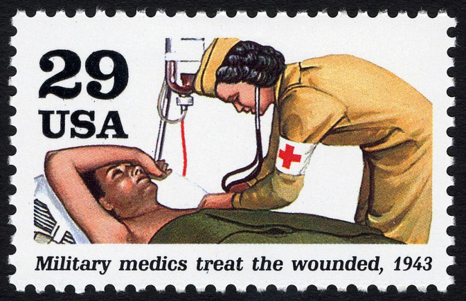 Sello de médicos militares de 29 centavos