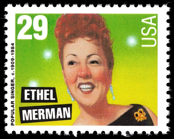 Sello de Ethel Merman de 29 centavos