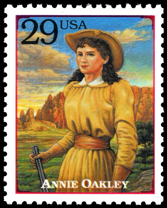 29-cent Annie Oakley mini sheet stamp