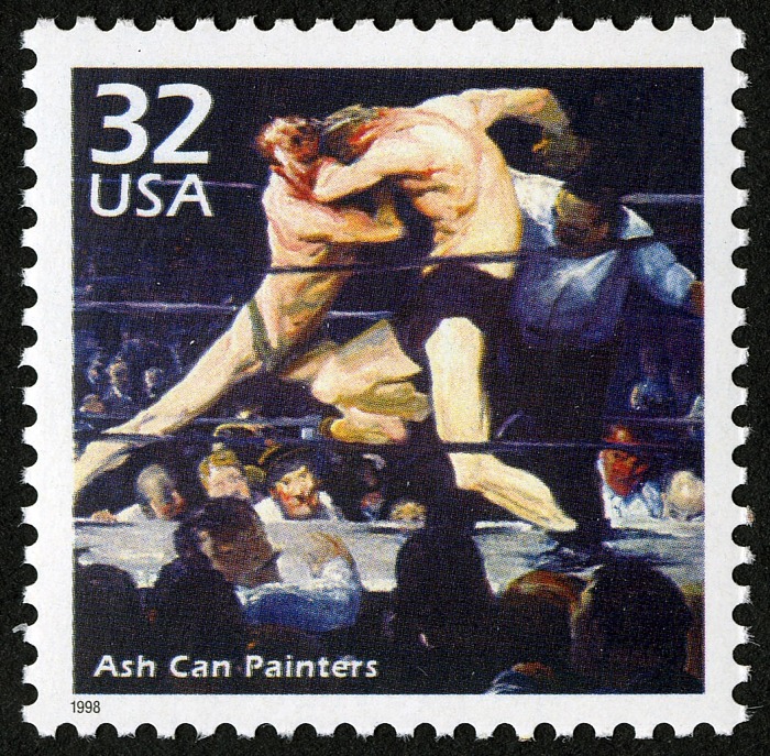 32-cent Boxing Match stamp