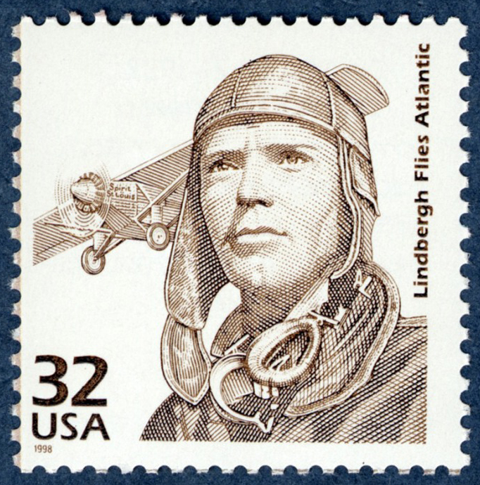 32-cent Charles Lindbergh stamp