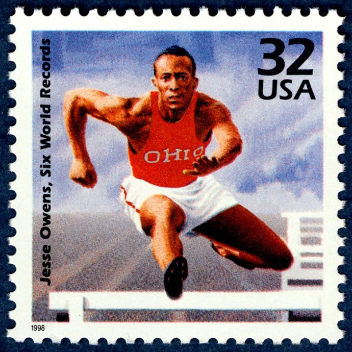 Jesse Owens nos Jogos Olímpicos de Verão de 1936