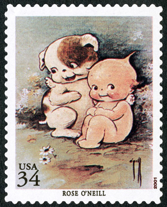 34-cent Kewpie and Kewpie Doodle Dog stamp