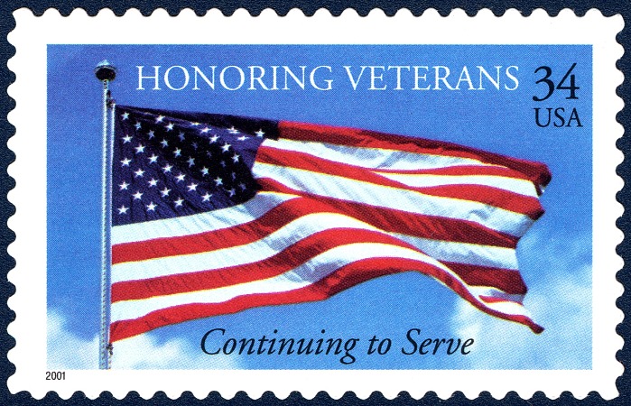 34-cent Honoring Veterans stamp