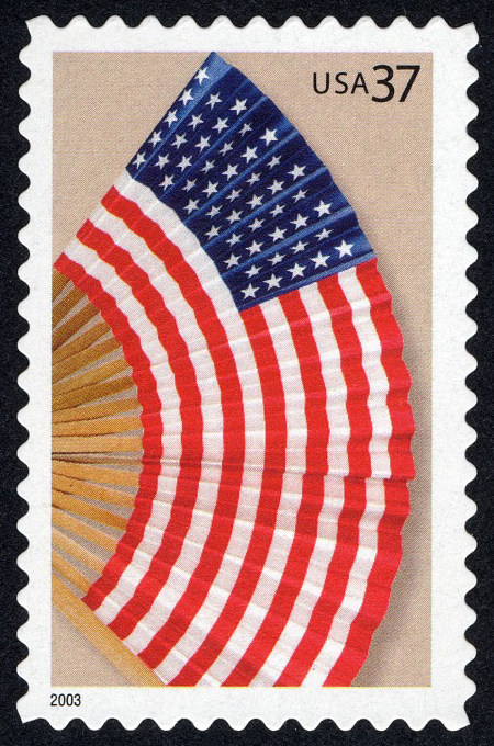 37-cent Modern Hand Fan stamp