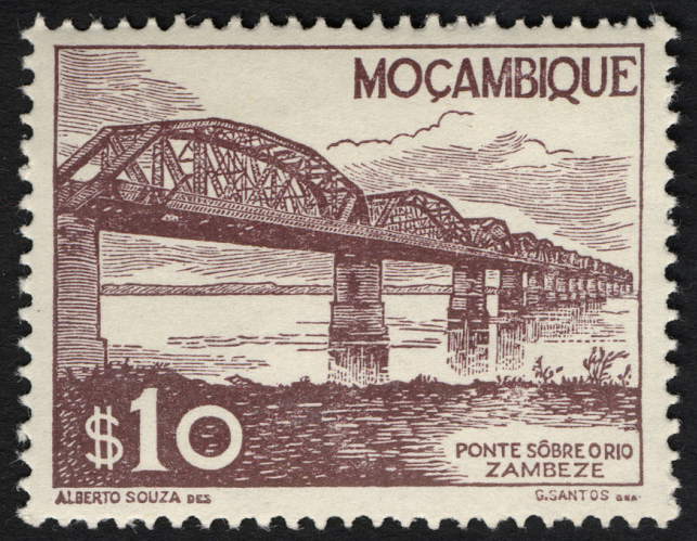 Mozambique Stamp 1850 - Futuristic cars