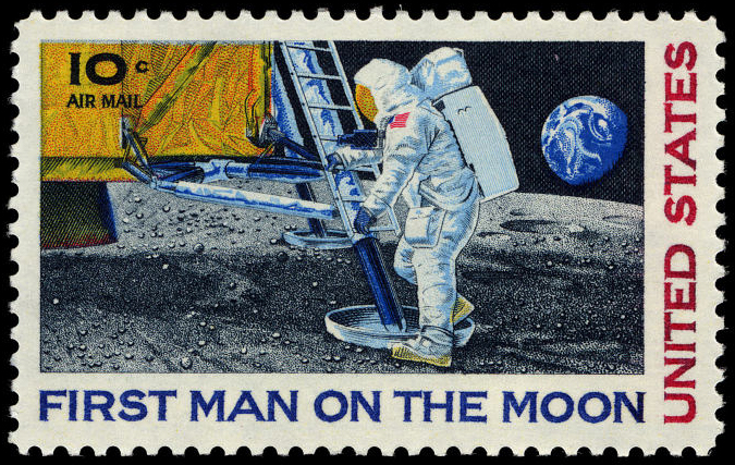 10-cent First Man on the Moon single