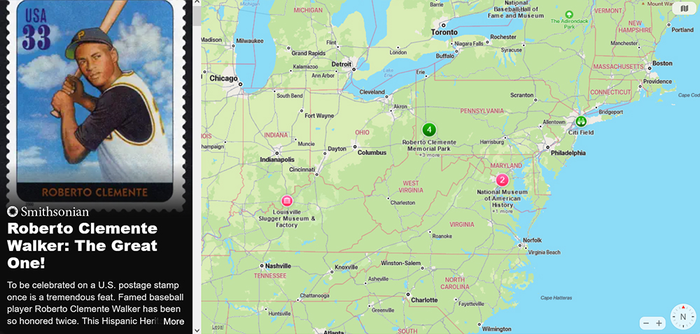 Screenshot of an Apple Maps Guide