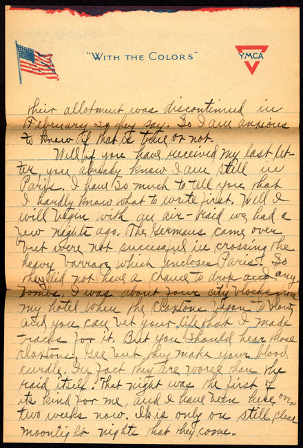 world war 1 letter home essay