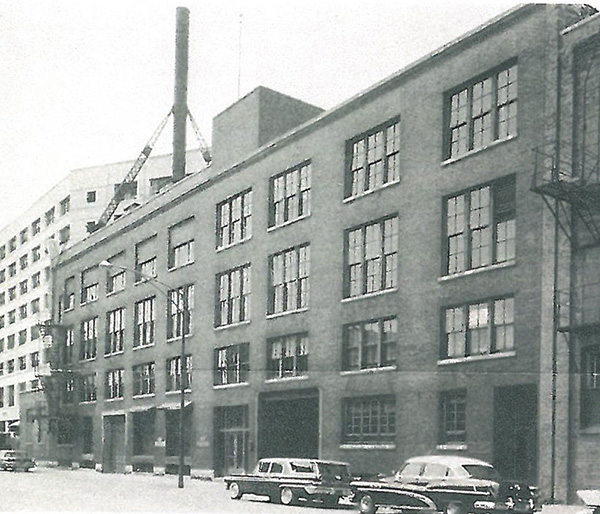 Florence Corporation building on Larrabee Street in Chicago, IL, 1959