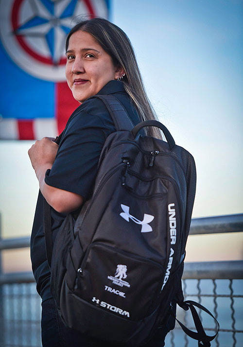 An Alumni with her Transitional Care Pack